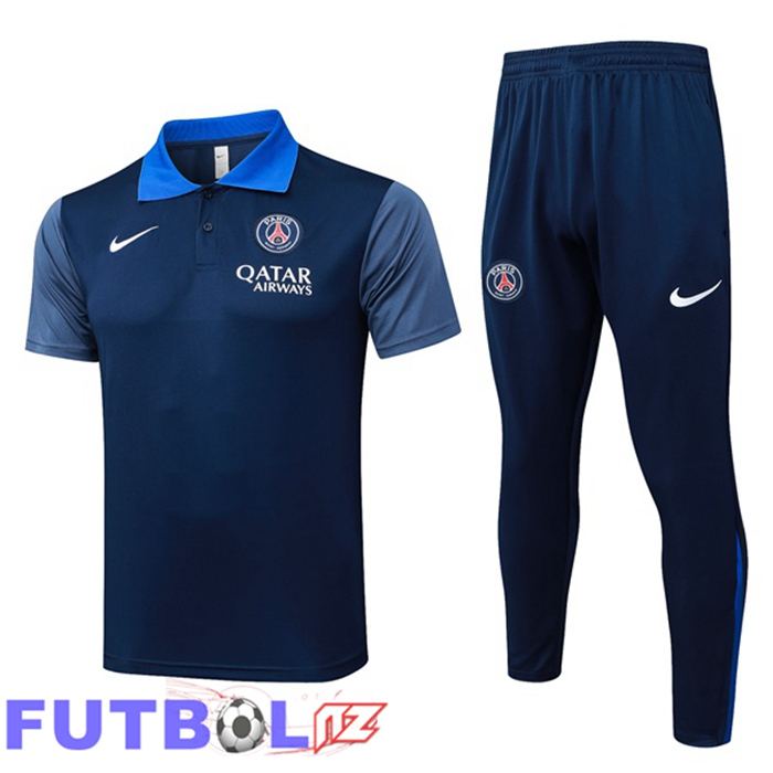 Camiseta Polo Paris PSG + Pantalones Azul Real 2025/2026