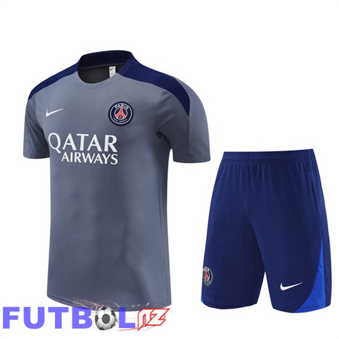 Camiseta Entrenamiento Paris PSG + Cortos Gris 2025/2026