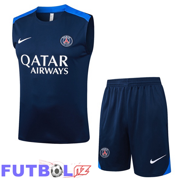Chalecos De Futbol Paris PSG + Cortos Azul Real 2025/2026
