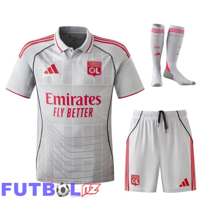 Camisetas De Futbol lyon OL Tercera (Cortos + Calcetines) 2025/2026