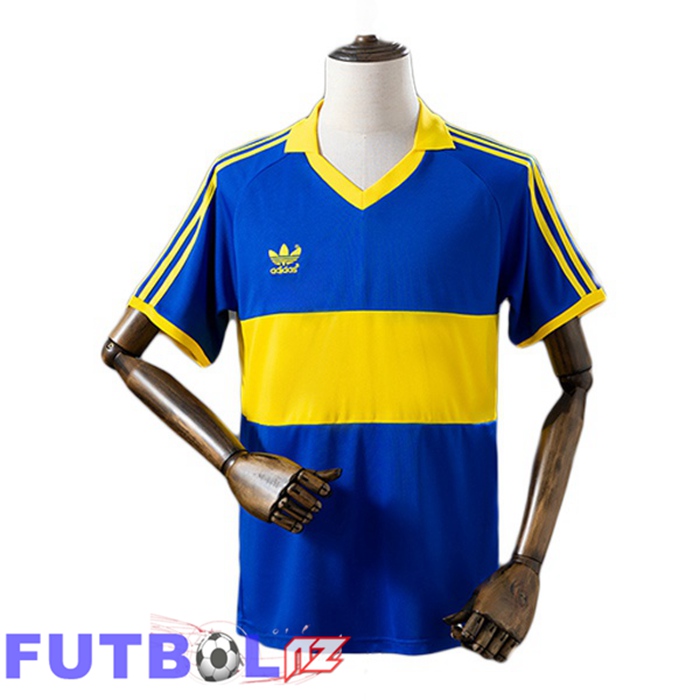 Camisetas De Futbol Boca Juniors Retro Primera Azul Real 1985-1986