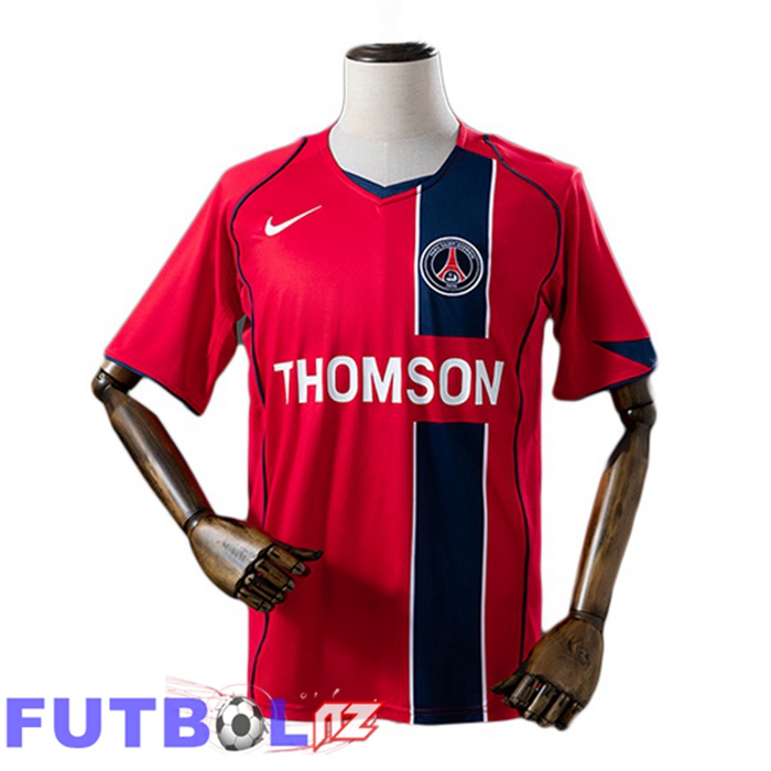 Camisetas De Futbol Paris PSG Retro Segunda Rojo 2004-2005
