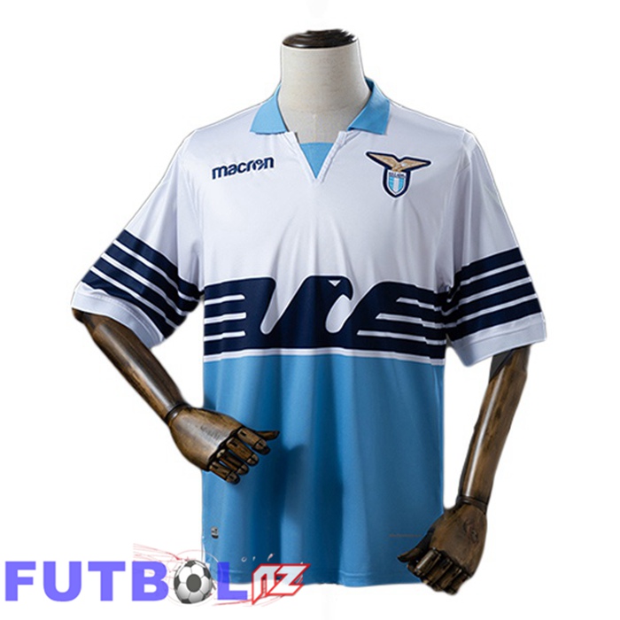 Camisetas De Futbol SS Lazio Retro Primera Azul Blanco 2018-2019