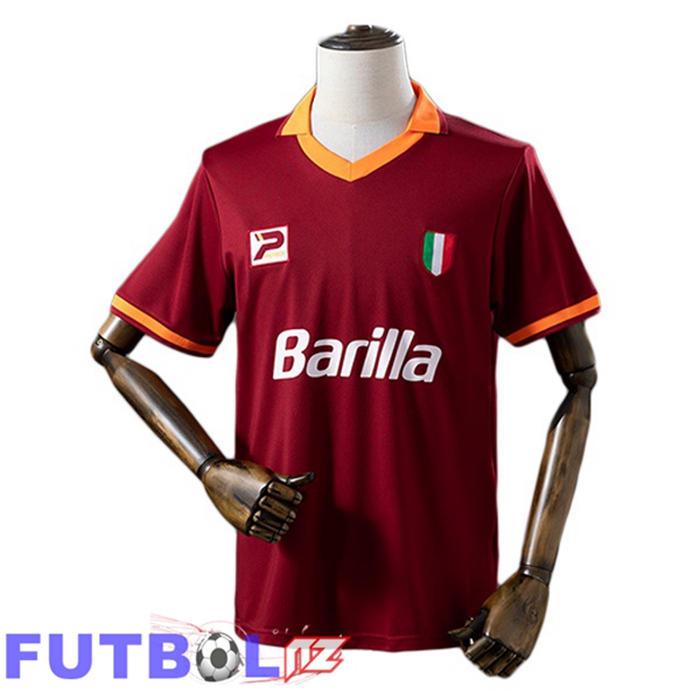 Camisetas De Futbol AS Roma Retro Primera Rojo 1983-1984