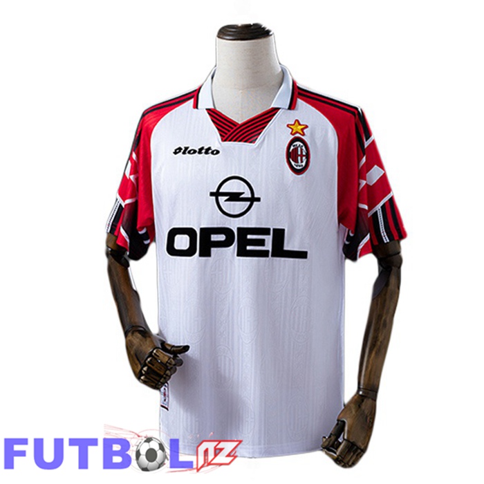 Camisetas De Futbol AC Milan Retro Segunda Edición Especial Blanco 1989-1990
