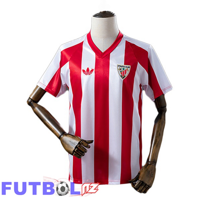 Camisetas De Futbol Athletic Club Retro Primera Rojo Blanco 1986-1987