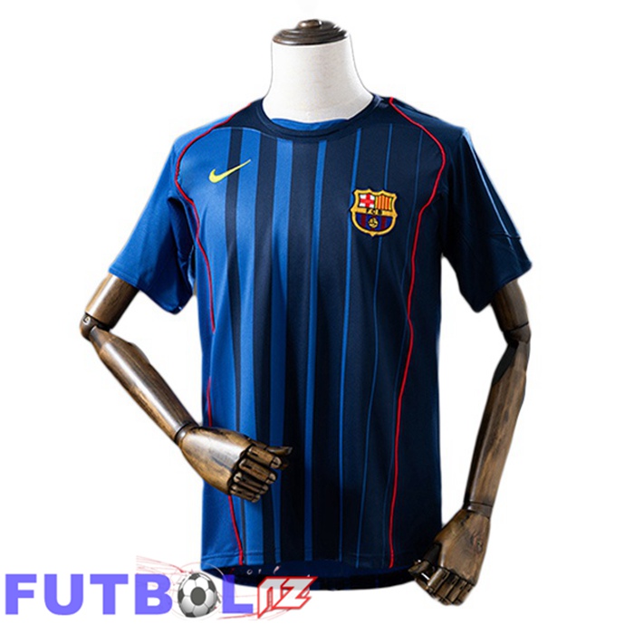 Camisetas De Futbol FC Barcelona Retro Segunda Azul 2004-2005
