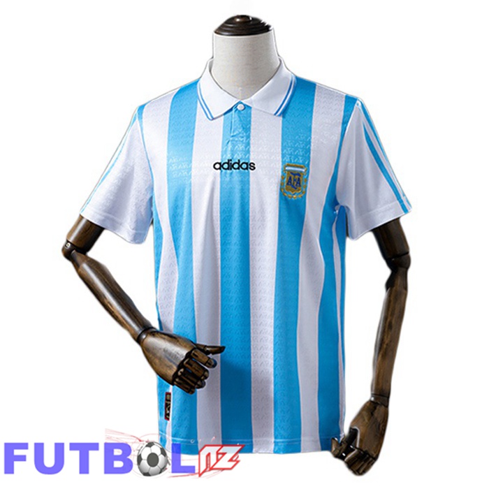 Camisetas De Futbol Argentina Retro Primera Azul Blanco 1994