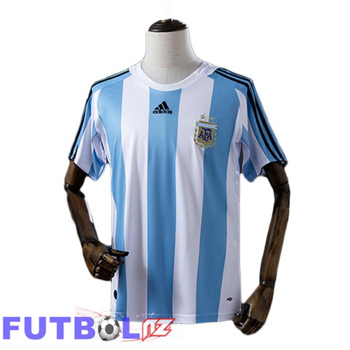 Camisetas De Futbol Argentina Retro Primera Azul Blanco 2008