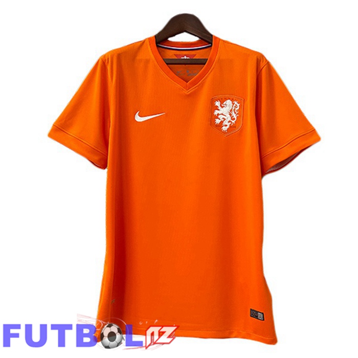 Camisetas De Futbol Países Bajos Retro Primera Naranja 2014