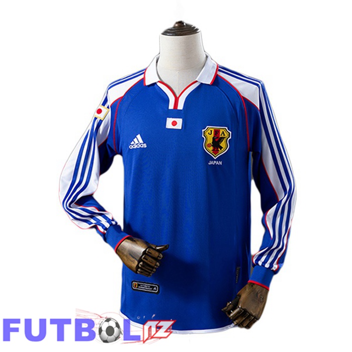 Camisetas De Futbol Japon Retro Primera Manga Larga Azul 2000