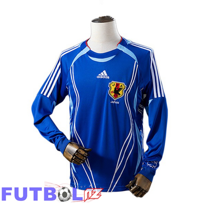 Camisetas De Futbol Japon Retro Primera Manga Larga Azul 2006