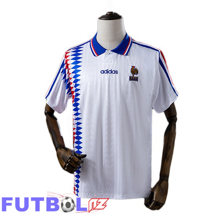 Camisetas De Futbol Francia Retro Segunda Blanco 1994