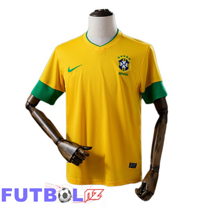 Camisetas De Futbol Brasil Retro Primera Amarillo 2012