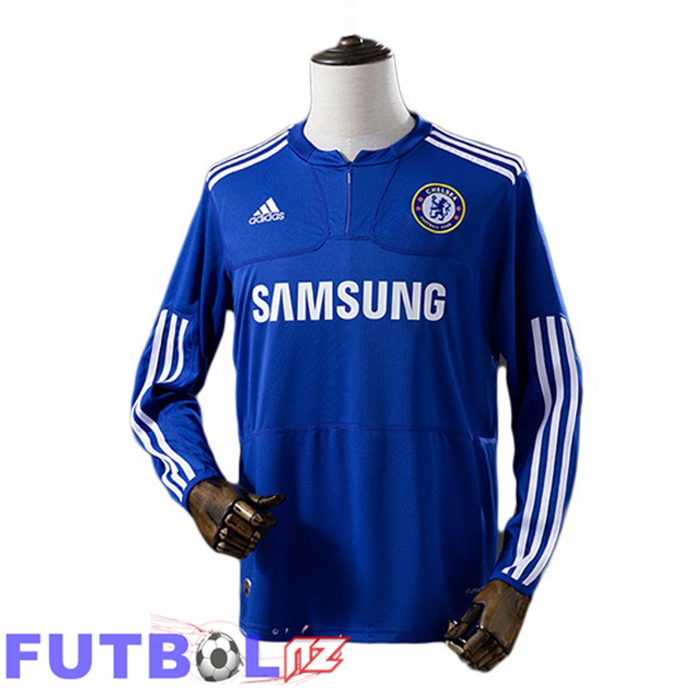 Camisetas De Futbol FC Chelsea Retro Primera Manga Larga Azul 2009-2010