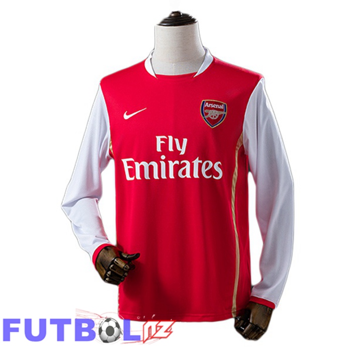 Camisetas De Futbol Arsenal Retro Primera Manga Larga Rojo 2006-2007