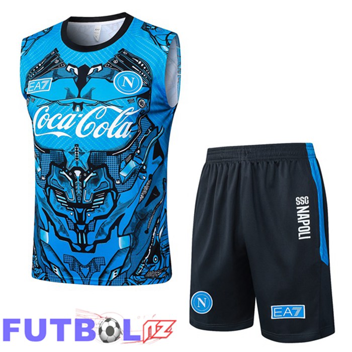 Chalecos De Futbol SSC Napoli + Cortos Azul 2025/2026