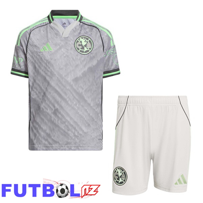 Camisetas De Futbol Club America Ninos Tercera Gris 2025/2026