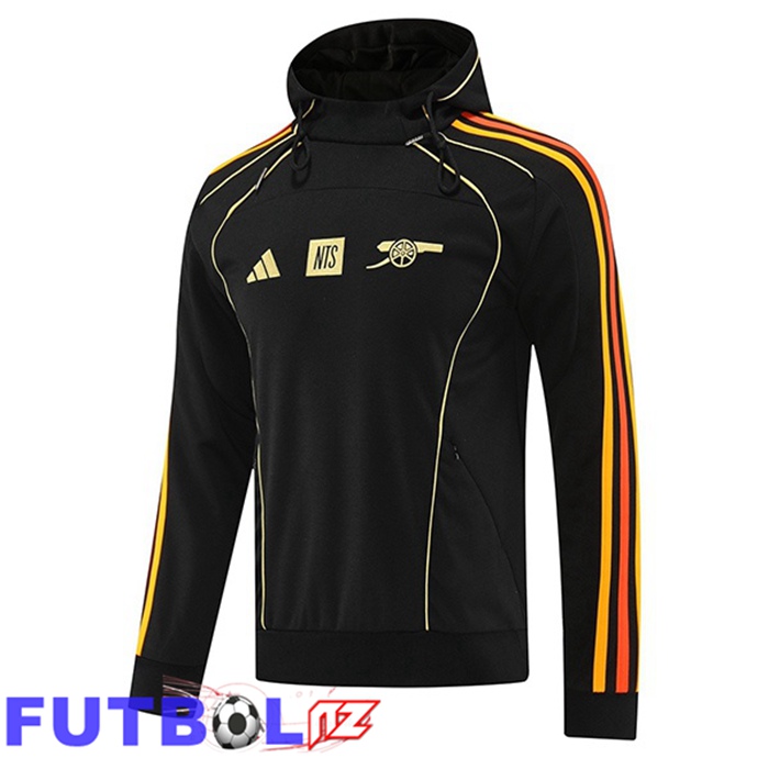 Sudadera Con Capucha Arsenal Negro 2025/2026