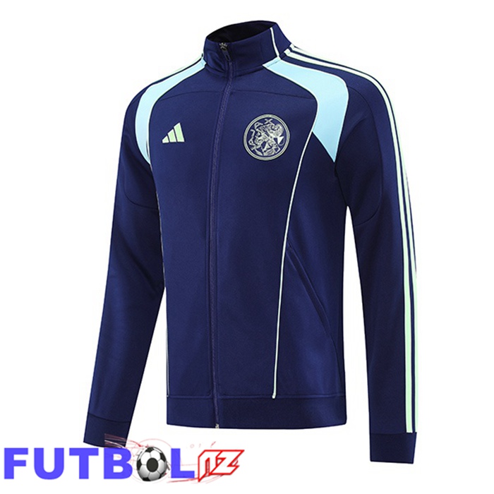 Chaquetas Futbol AFC Ajax Azul Real 2025/2026 Chaquetas Futbol AFC Ajax Azul Real 2025/2026