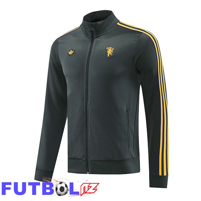Chaquetas Futbol Manchester United Gris 2025/2026
