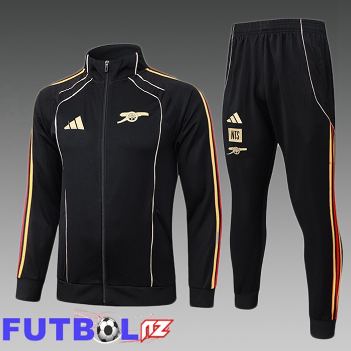 Chandal Equipos De Futbol - Chaqueta Arsenal Ninos Negro 2025/2026