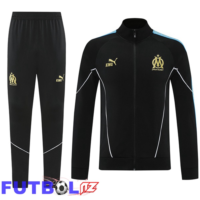 Chandal Equipos De Futbol - Chaqueta Marsella OM Negro 2025/2026