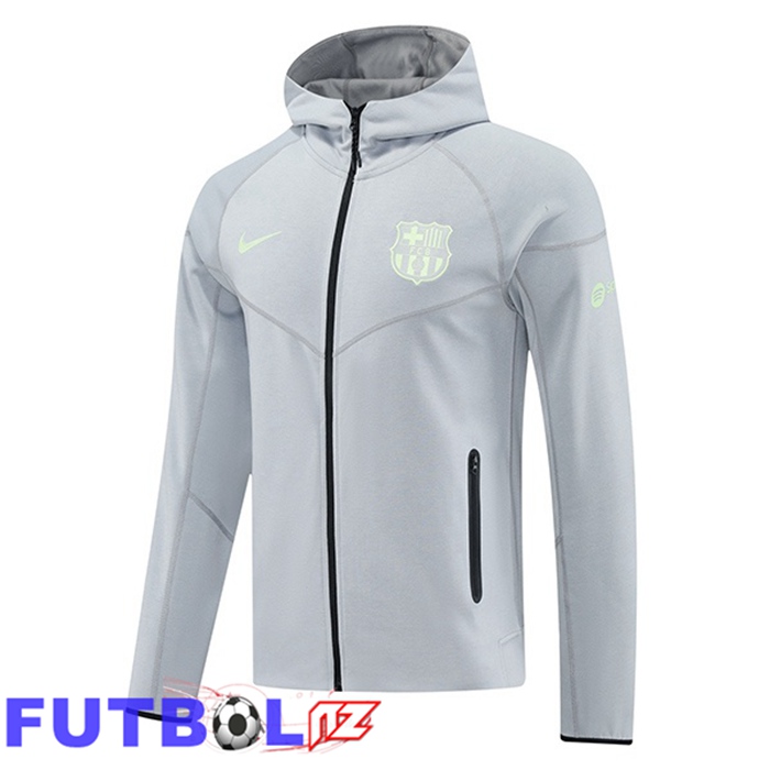 Sudadera Con Capucha FC Barcelona Gris 2025/2026