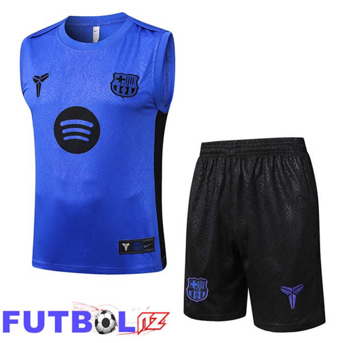 Chalecos De Futbol FC Barcelona + Cortos Azul 2025/2026