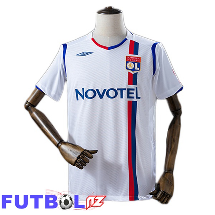 Camisetas De Futbol lyon OL Retro Primera Blanco 2009-2009