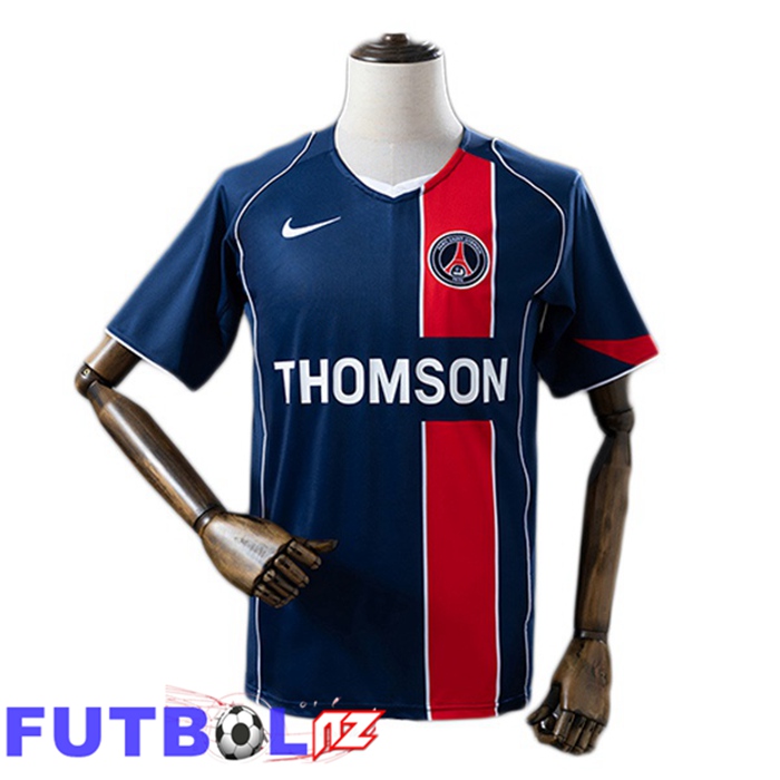 Camisetas De Futbol Paris PSG Retro Primera Azul Real 2004-2005