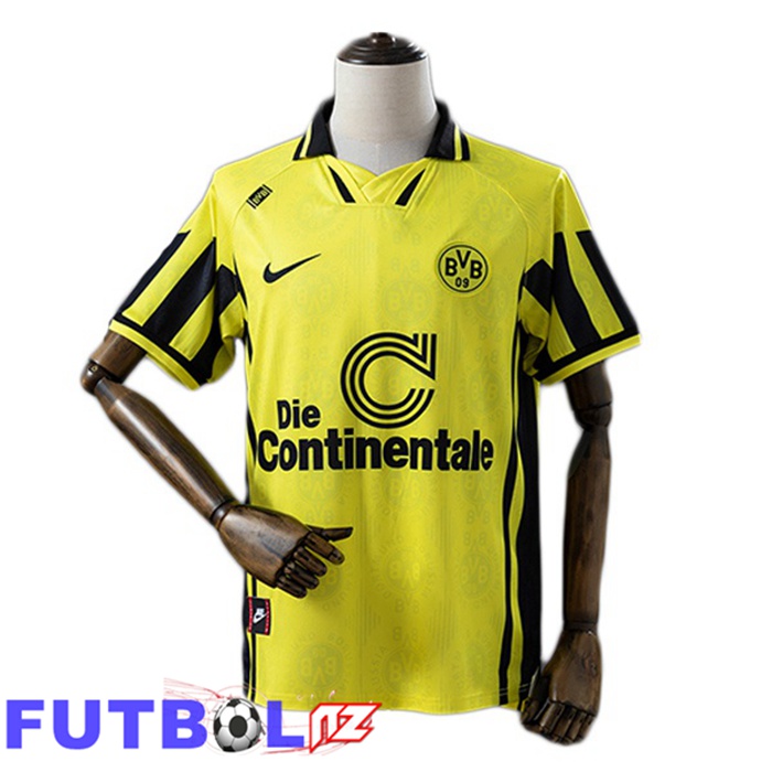 Camisetas De Futbol Dortmund BVB Retro Primera Amarillo 1996-1997
