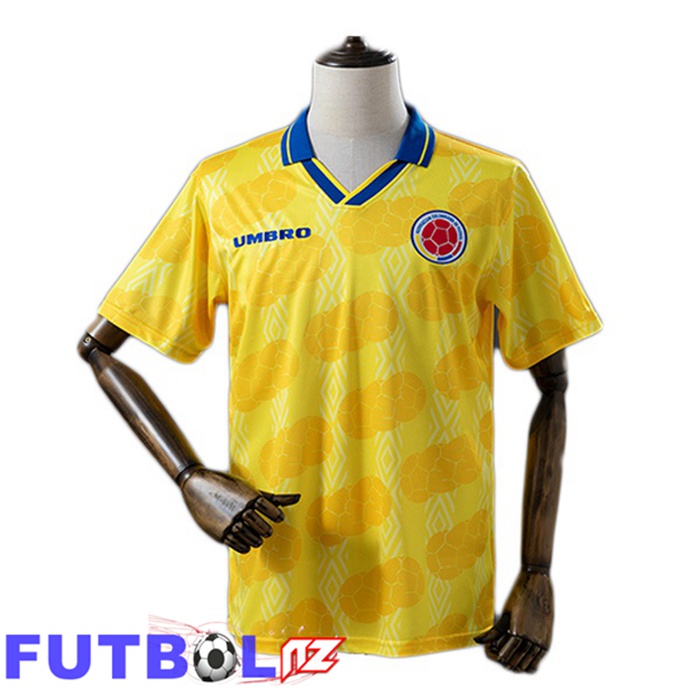 Camisetas De Futbol Colombia Retro Primera Amarillo 1994