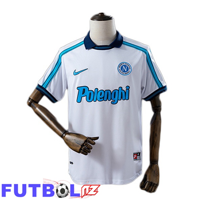 Camisetas De Futbol SSC Napoli Retro Segunda Blanco 1998-1999