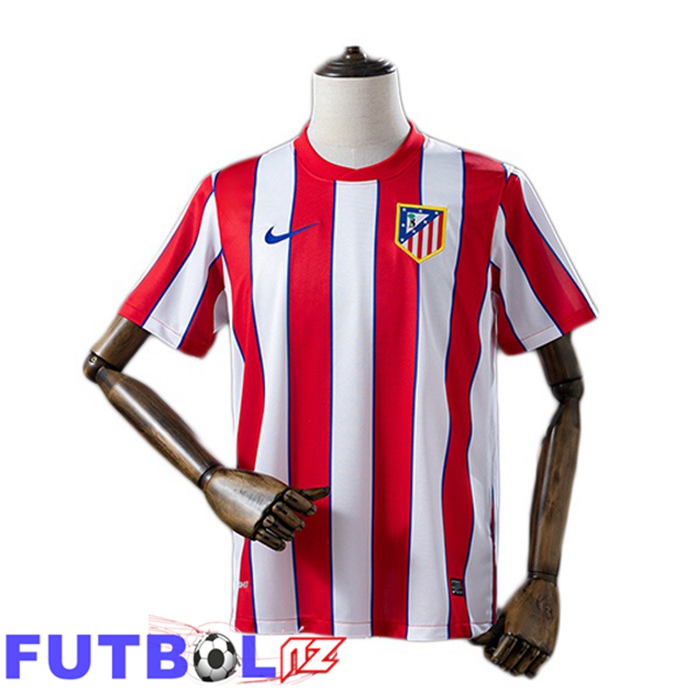 Camisetas De Futbol Atletico Madrid Retro Primera Rojo Blanco 2011-2012