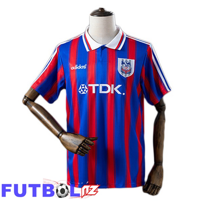 Camisetas De Futbol Crystal Palace Retro Primera Azul Rojo 1996-1998