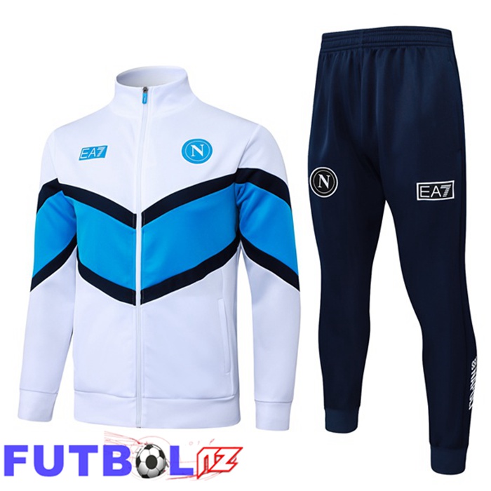 Chandal Equipos De Futbol - Chaqueta SSC Napoli Blanco 2025/2026