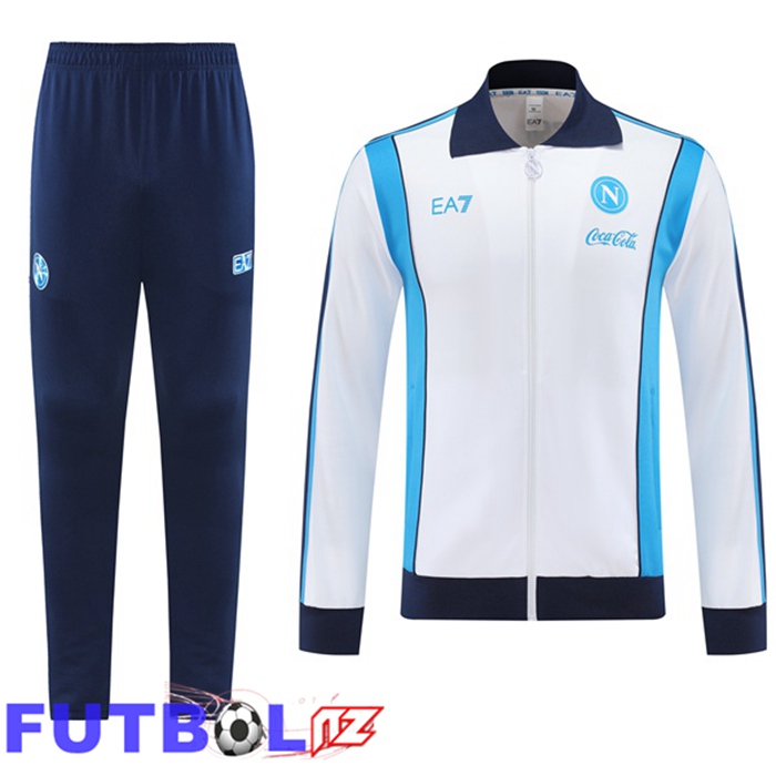 Chandal Equipos De Futbol - Chaqueta SSC Napoli Blanco 2025/2026