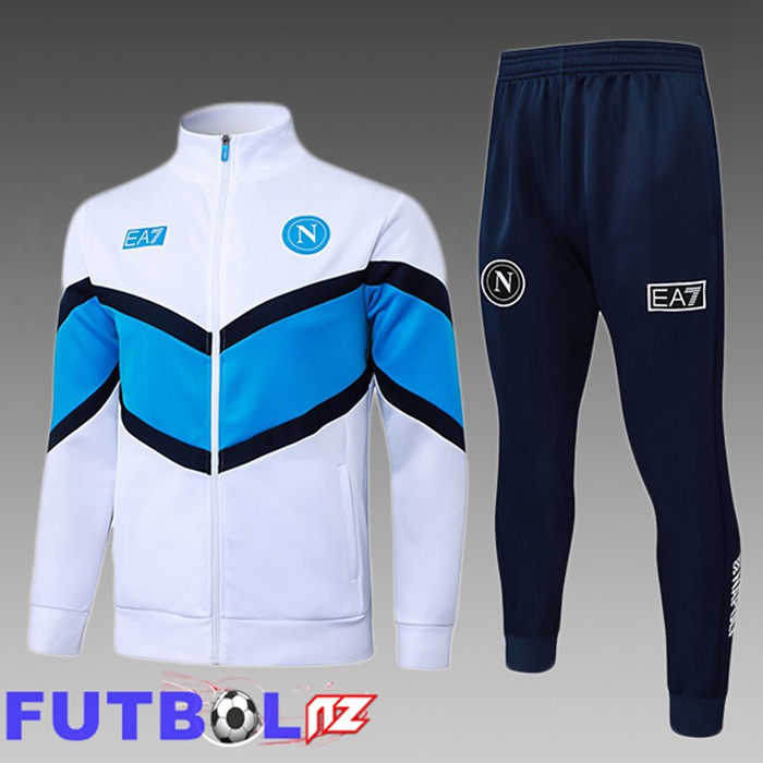 Chandal Equipos De Futbol - Chaqueta SSC Napoli Ninos Blanco 2025/2026