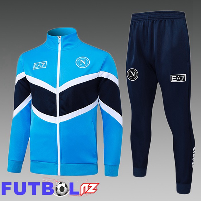 Chandal Equipos De Futbol - Chaqueta SSC Napoli Ninos Azul 2025/2026
