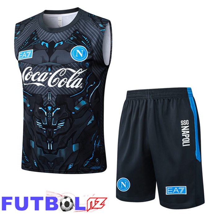 Chalecos De Futbol SSC Napoli + Cortos Negro 2025/2026