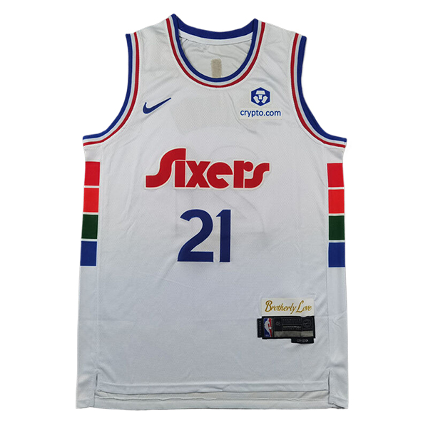 Camiseta Philadelphia 76ers (EMBIID #21) 2024/2025 Blanco