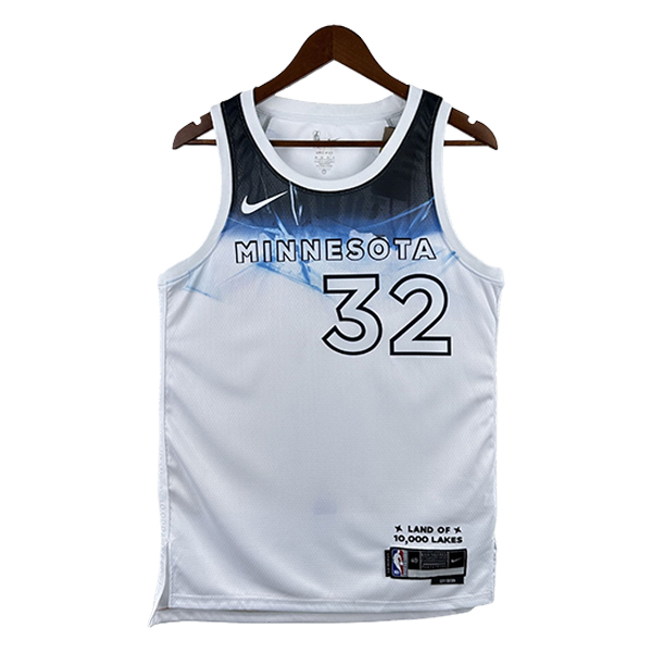 Camiseta Minnesota Timberwolves (TOWNS #32) 2025/2026 Blanco/Azul