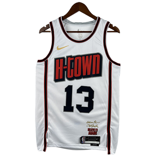 Camiseta Houston Rockets (HARDEN #13) 2025/2026 Blanco/Rojo/Negro