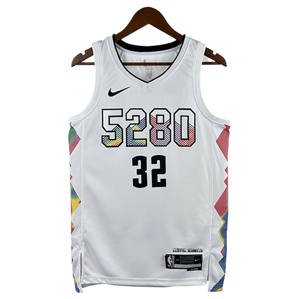 Camiseta Denver Nuggets (GORDON #32) 2025/2026 Blanco/Negro