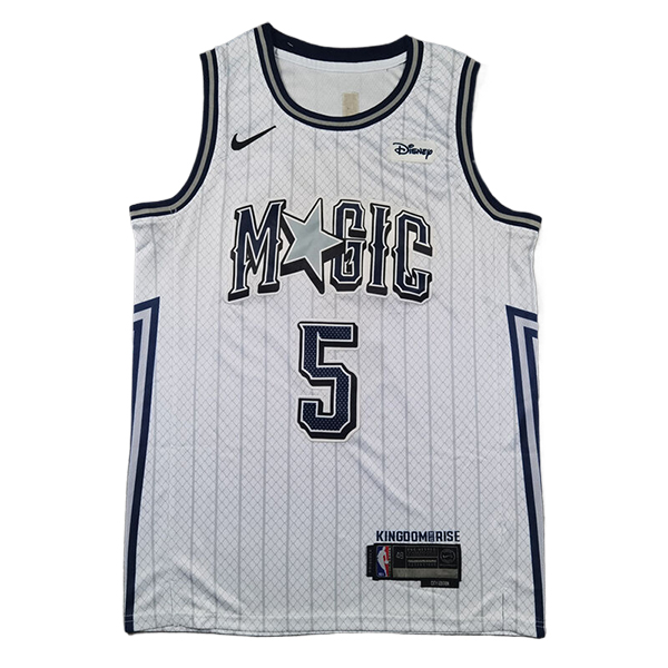 Camiseta Orlando Magic (BANCHERO #5) 2024/2025 Blanco/Negro