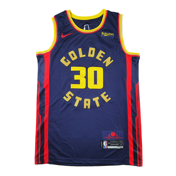 Camiseta Golden State Warriors (CURRY #30) 2024/2025 Azul/Rojo/Amarillo