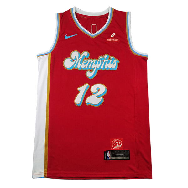 Camiseta Memphis Grizzlies (MORANT #12) 2024/2025 Rojo/Azul