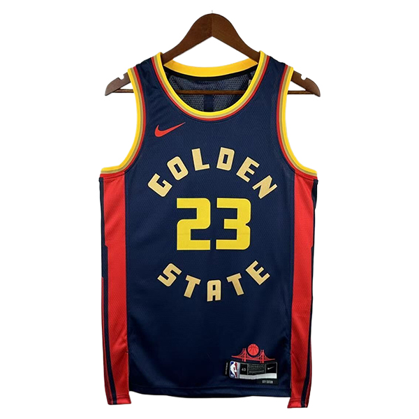 Camiseta Golden State Warriors (GREEN #23) 2024/2025 Negro/Rojo/Amarillo