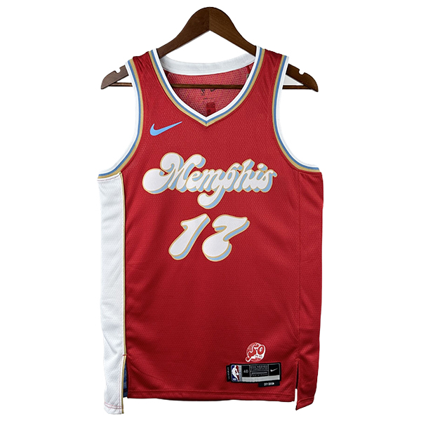Camiseta Memphis Grizzlies (KAWAMURA #17) 2024/2025 Rojo/Azul
